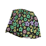 Kawaii Heaven Women's Retro Bloom Skorts with 70s Flower Power Vibes