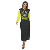 Kawaii Heaven Women's Microfiber Hip Dress with Zipper Closure & Skinny Fit