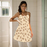 Cute Bear Cami Dress – Lightweight Summer Spaghetti Strap Dress