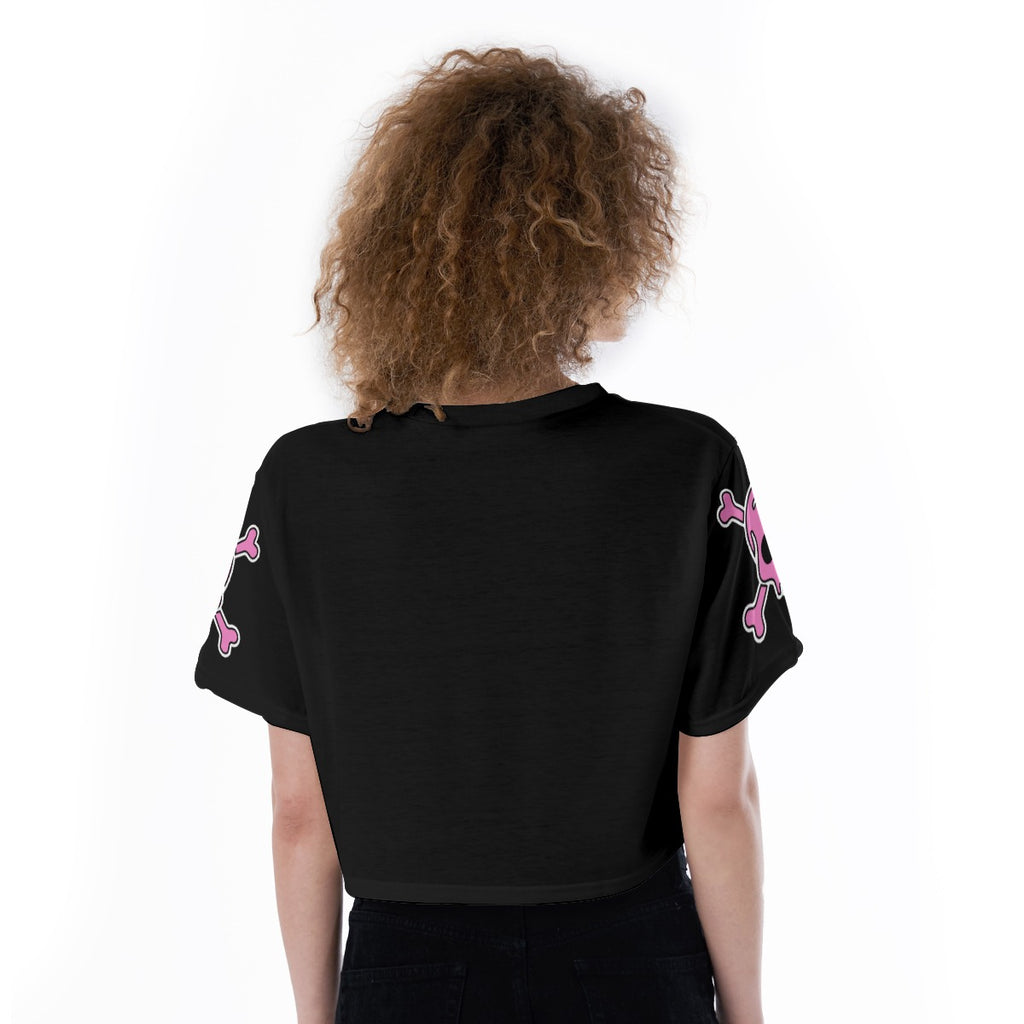 Heaven Sent Skull Crop Top – Graphic Athletic Streetwear Tee