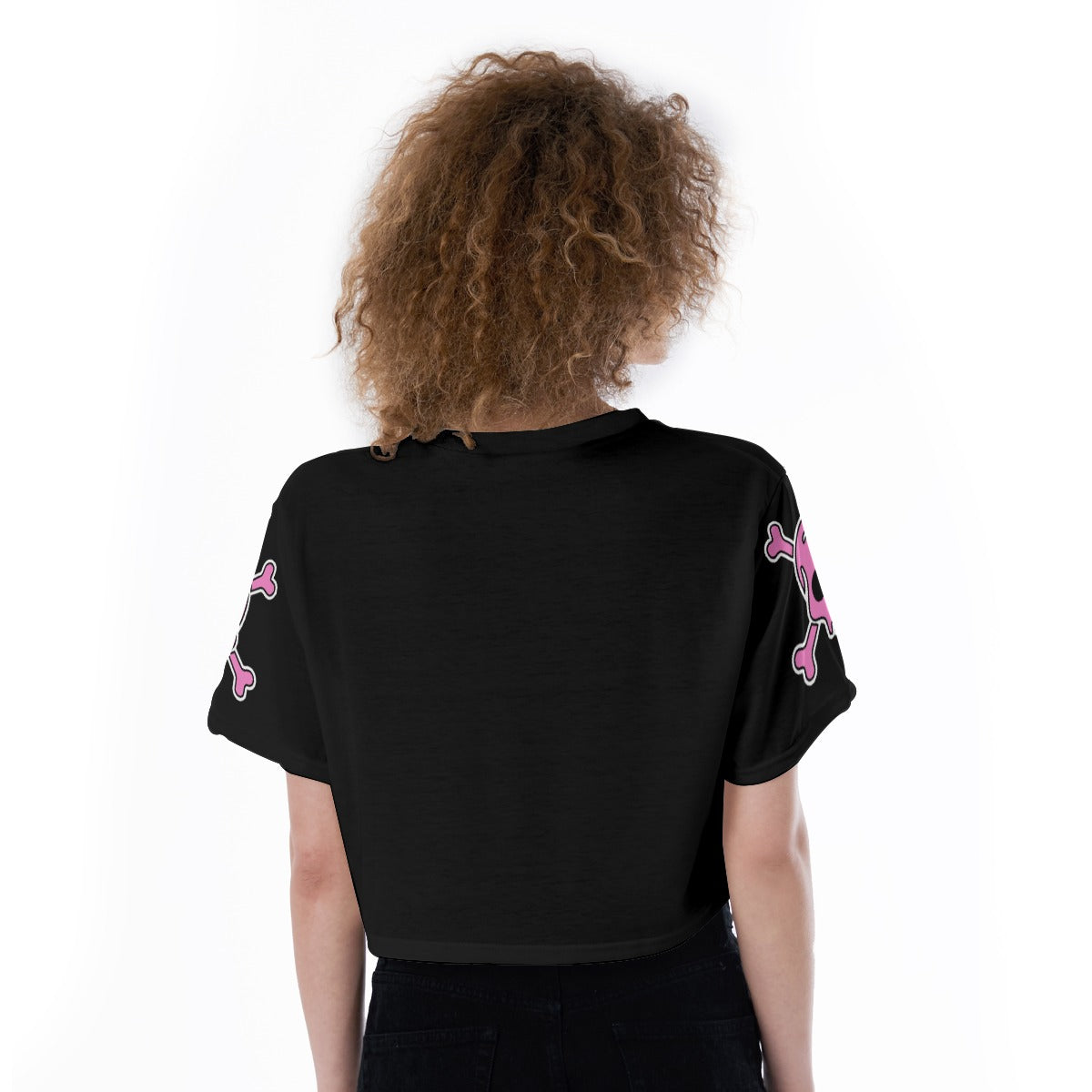 Heaven Sent Skull Crop Top – Graphic Athletic Streetwear Tee