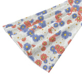 Kawaii Heaven Women's Bell Sleeve Crop Blouse with Front Tie - Colorful Daisy Print