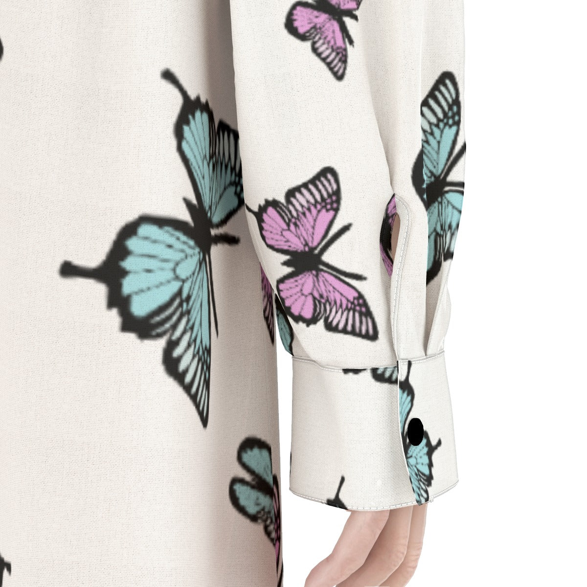 Pastel Butterfly Maxi Shirt Dress | Kawaii Heaven