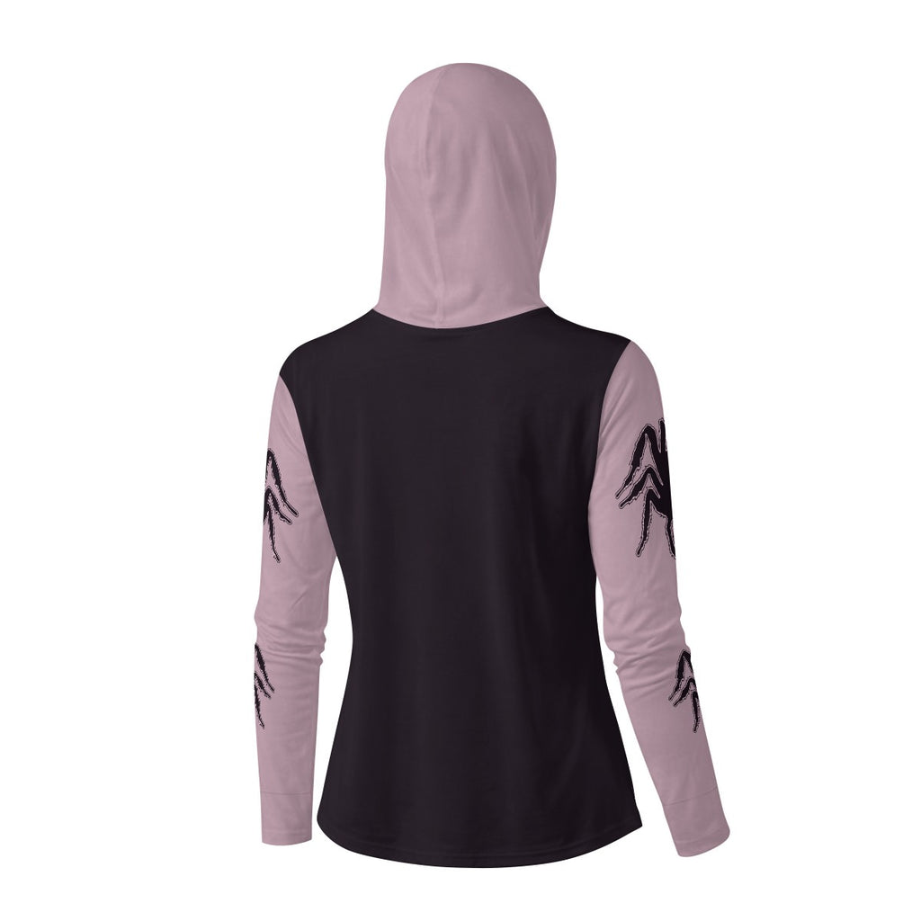 Gothic Spider Skull UPF 50+ Sun Hoodie