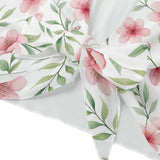 Floral Mesh Tie Front Top – Sheer Bell Sleeve Blouse
