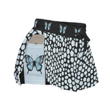 Butterfly Skort – Black White Skirt Shorts with Pockets