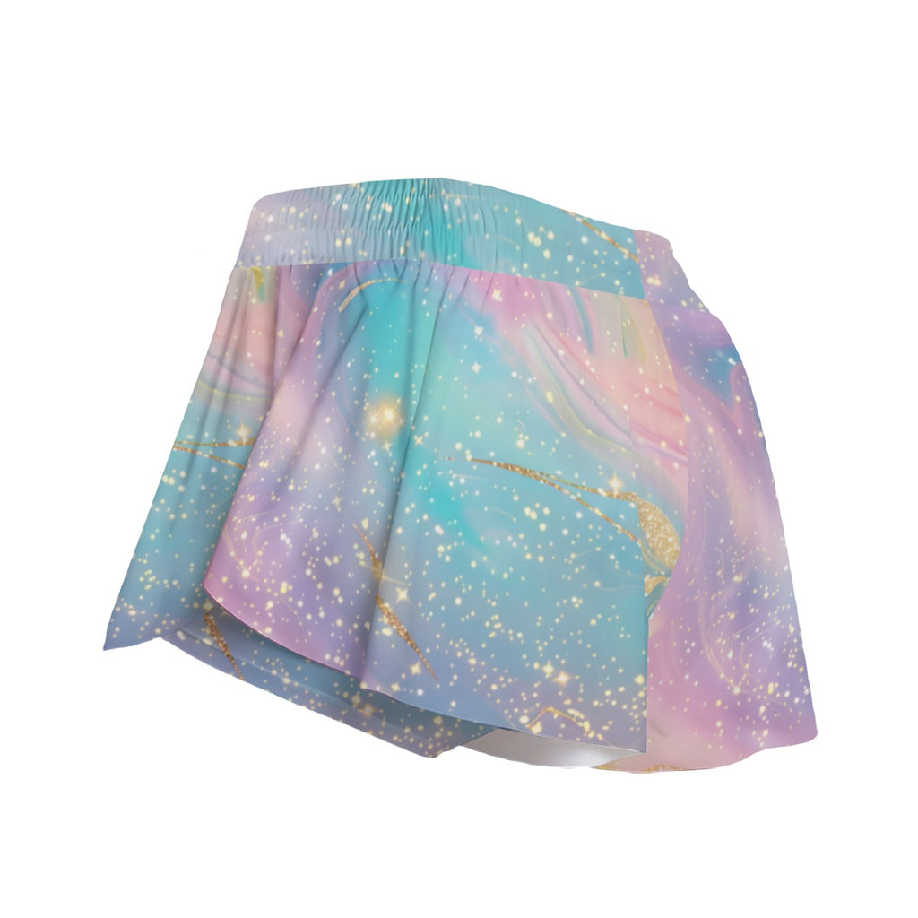 Pastel Marble Athletic Skort
