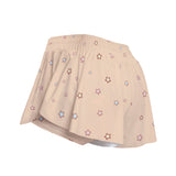 Kawaii Bunny Print Skort with Pocket - Cute Rabbit Star Athletic Skirt Shorts for Women