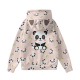 Kawaii Panda Hoodie with Ears - Cute Animal Pullover Sweatshirt for Women