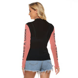 GRRR Me Heart Long Sleeve Top – Women’s Paw Print Mesh Shirt