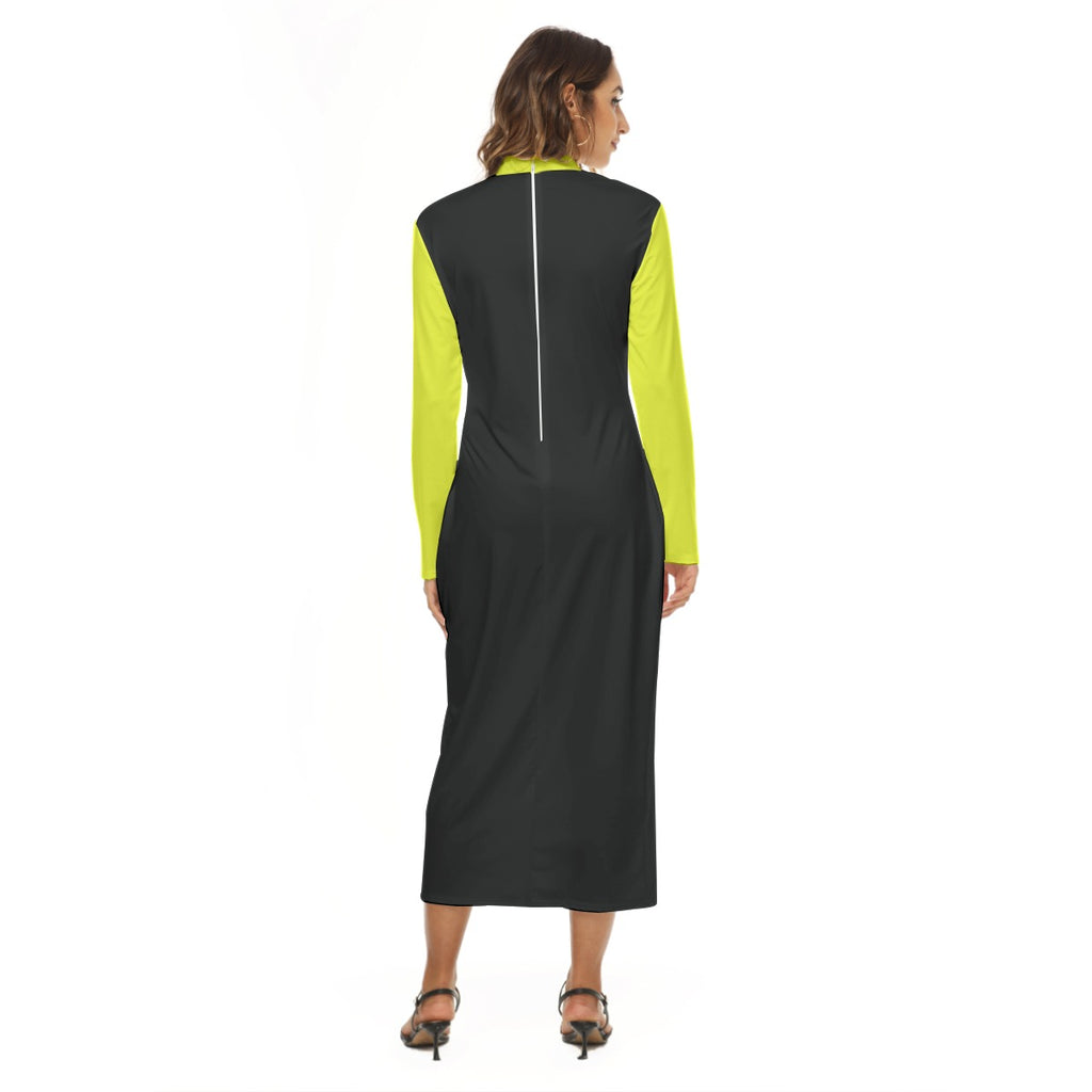 Kawaii Heaven Women's Microfiber Hip Dress with Zipper Closure & Skinny Fit