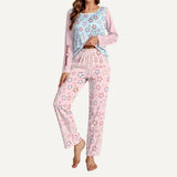 Pastel Star Pajama Set – Cute Pink Blue Loungewear Set