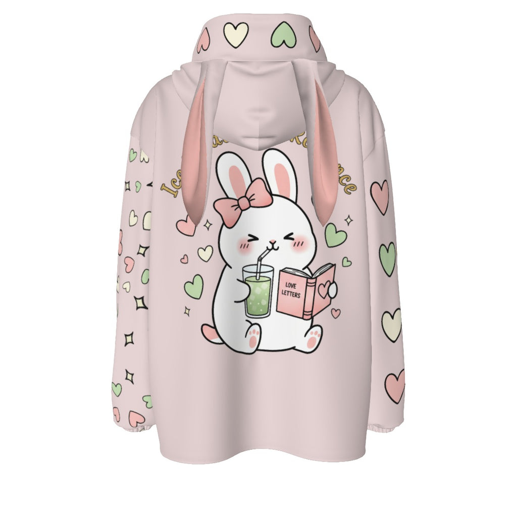 Iced Matcha Bunny Plush Pajama Hoodie