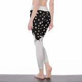 Cat Print Leggings – Women’s Kawaii Star Pattern Yoga Pants