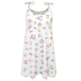 Pastel Kawaii Mini Dress – Cute A-Line Summer Beach Dress