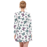 Kawaii Heaven Women's Irish Butterfly Dream Long Sleeve Skater Dress
