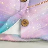 Cute Cat Ear Pastel Hoodie – Cozy Coffee Monster Flannel Sweatshirt