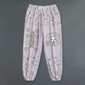 Matcha Reading Cat Plush Jogger Pants
