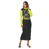 Kawaii Heaven Women's Microfiber Hip Dress with Zipper Closure & Skinny Fit