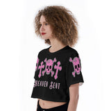 Heaven Sent Skull Crop Top – Graphic Athletic Streetwear Tee