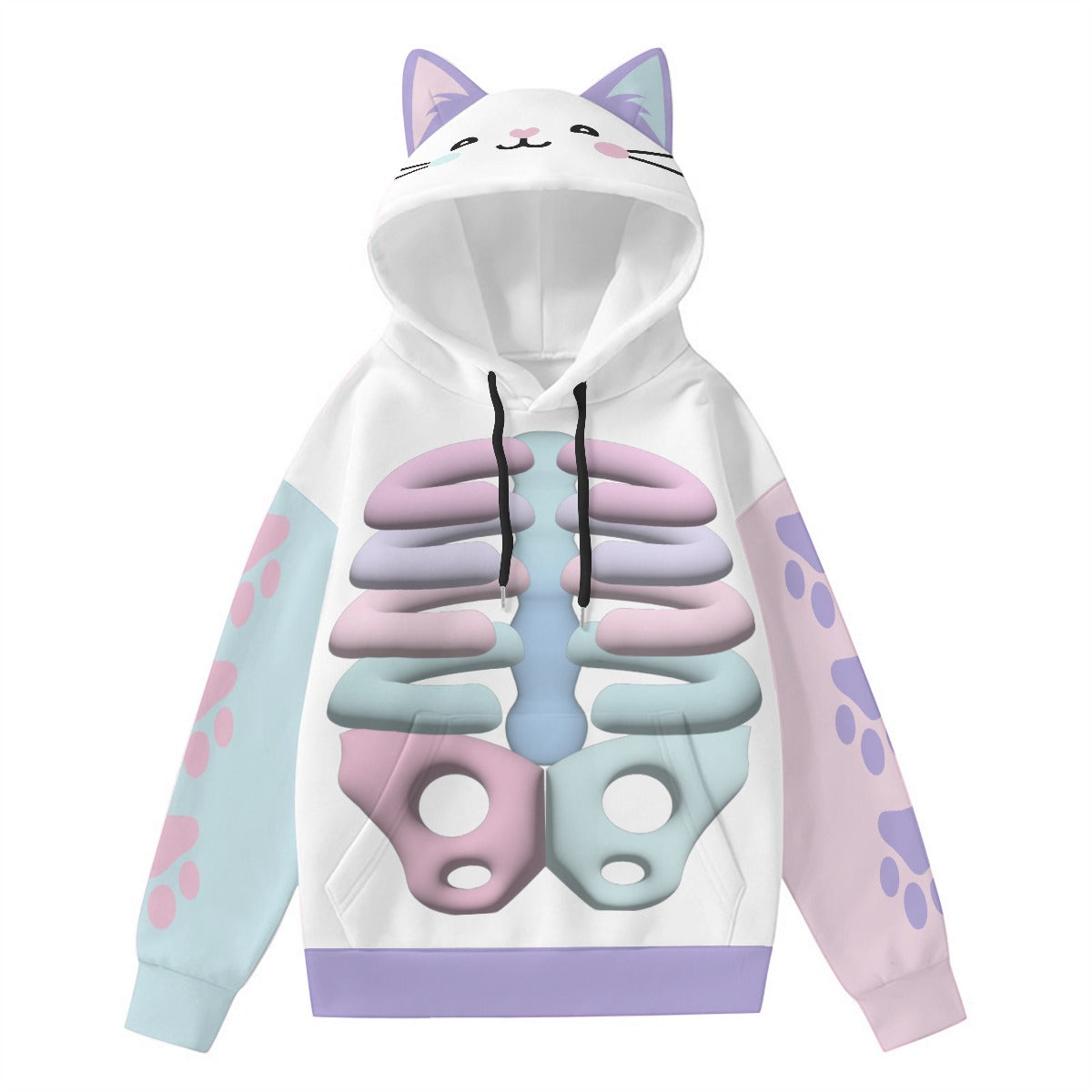 Kawaii Kawaii Harajuku Womens Full Zip Hoodie – My Heart Teddy