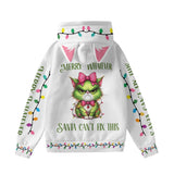 Cute Cat Ear Christmas Hoodie – Festive Holiday Print Pullover
