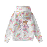 Kawaii Unicorn Cat Ear Hoodie for Women - Cute Pullover with Decorative Ears and High-Quality Print