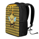 Cute Bee Honeycomb Backpack for School - Kawaii Heaven Large Capacity Waterproof Student Bag with Honey Drip Print