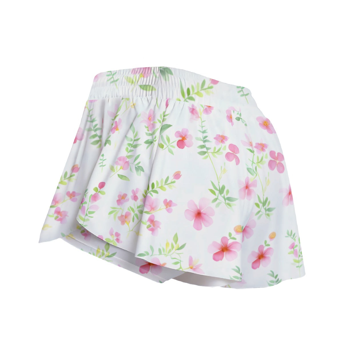 Floral Skort with Pockets – High Waisted Summer Skirt Shorts