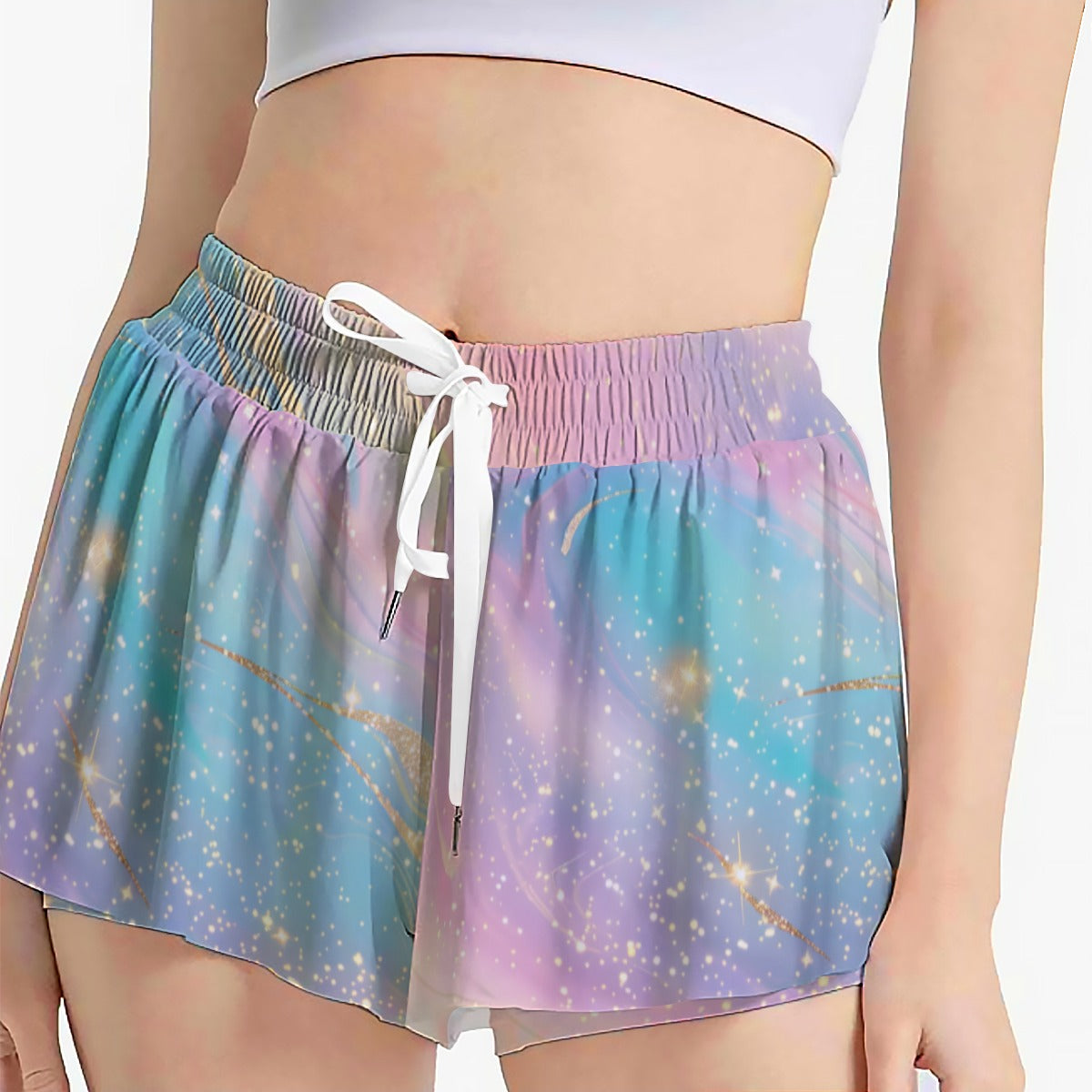 Pastel Marble Athletic Skort