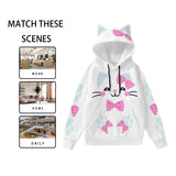 Kawaii Cat Ear Hoodie – Cute Pastel Kitty Hoodie