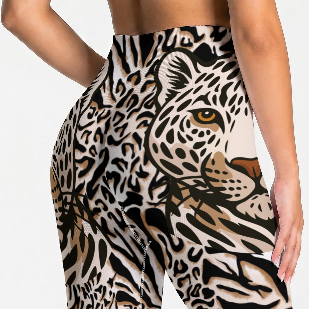 Seamless Animal Print Yoga Leggings – Leopard Zebra Workout Pants