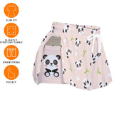 Kawaii Panda Print Sport Skort with Pockets for Women