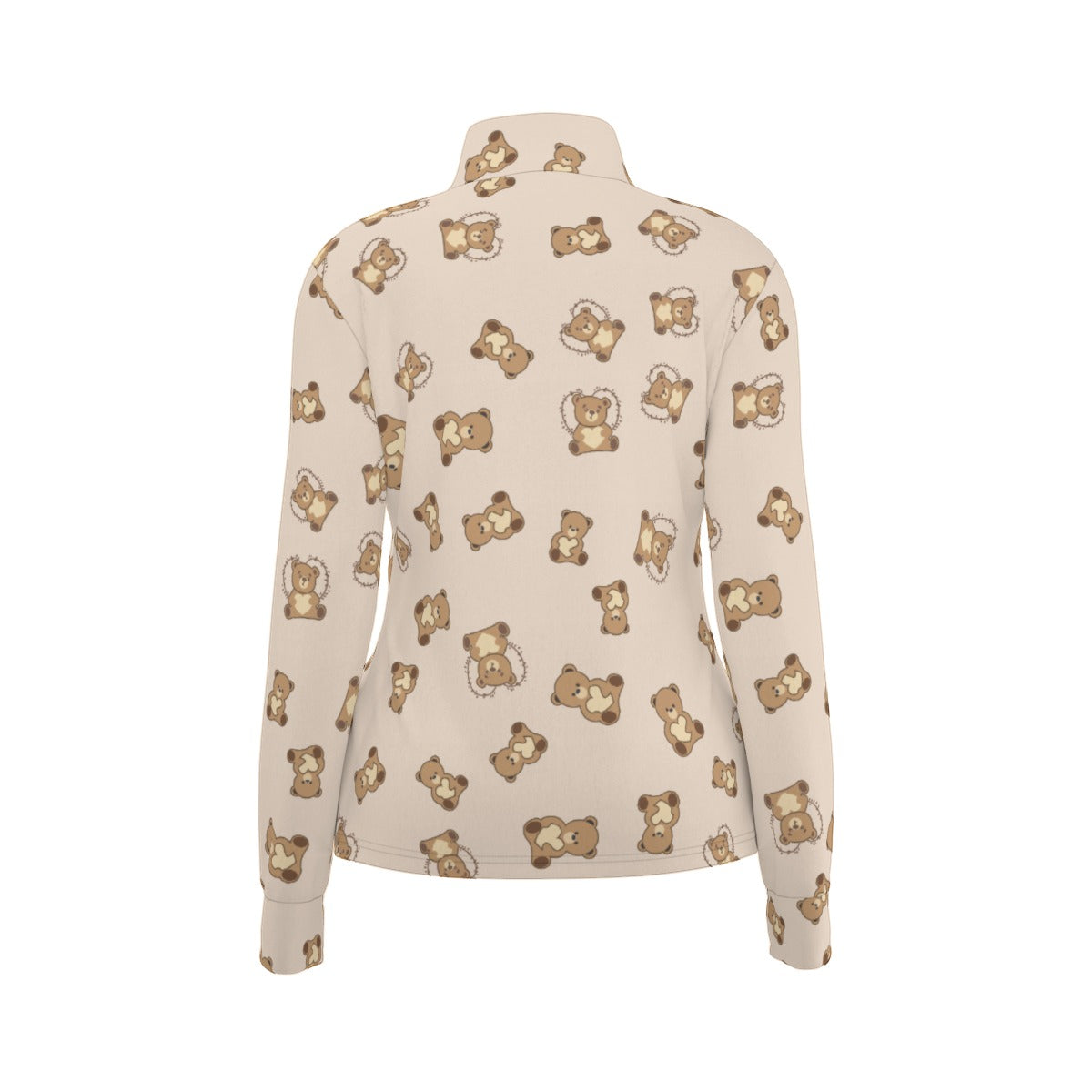 Women’s Zip-Up Jacket with Thumbholes – Fitted Stretch Jacket