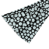 Blue Butterfly Mesh Tie Front Top – Sheer Bell Sleeve Blouse