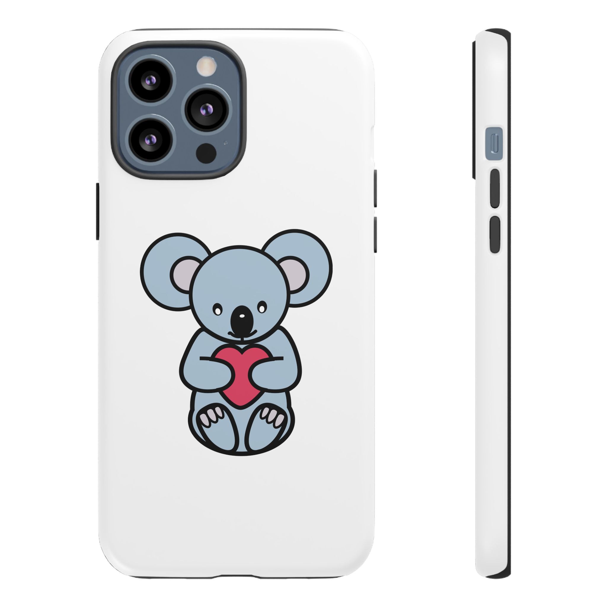 White Cute Coala Tough Cases