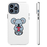 White Cute Coala Tough Cases