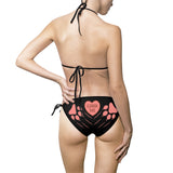 Bikini Swimsuit Set - GRRR Me, Sexy Funny with Paw Print, Kawaii Two Piece, Women's Bathing Suit Gift