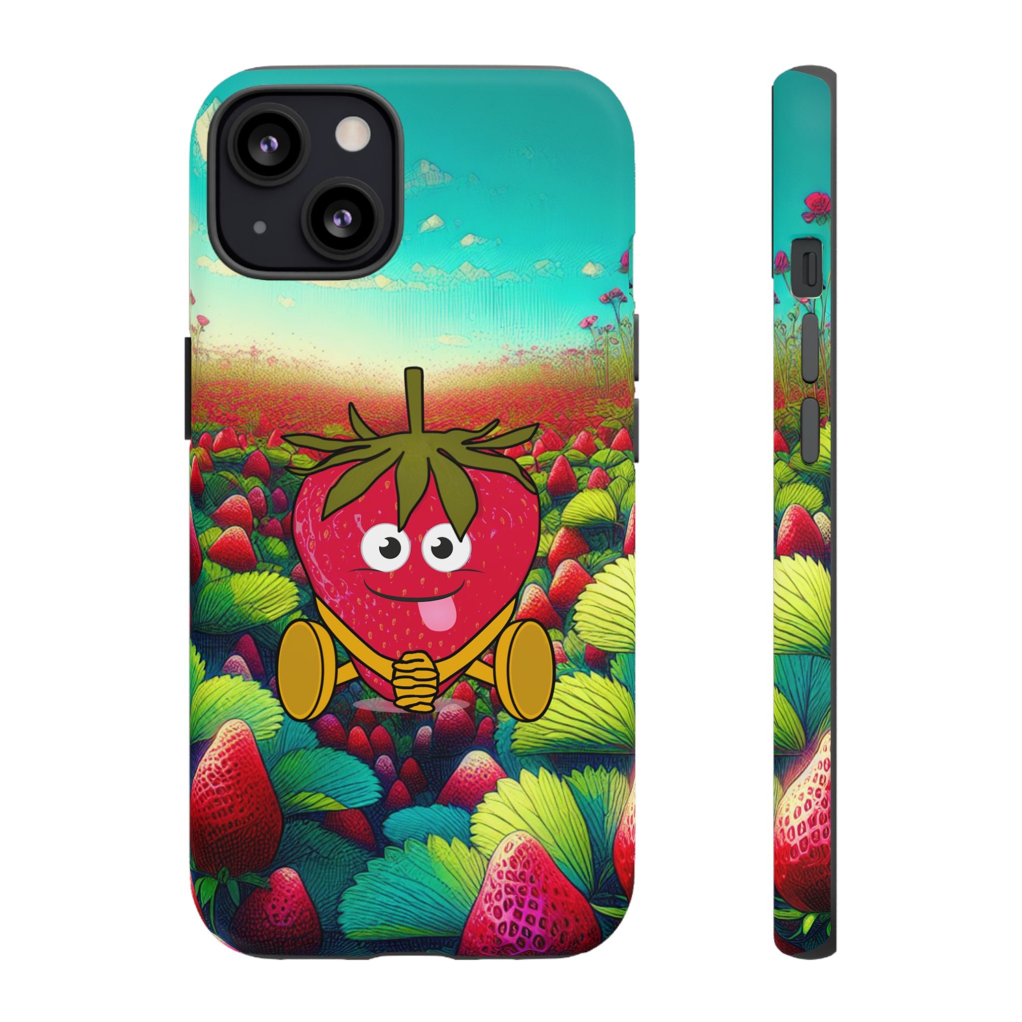 Cute Strawberry in the strawberry fields Tough Cases