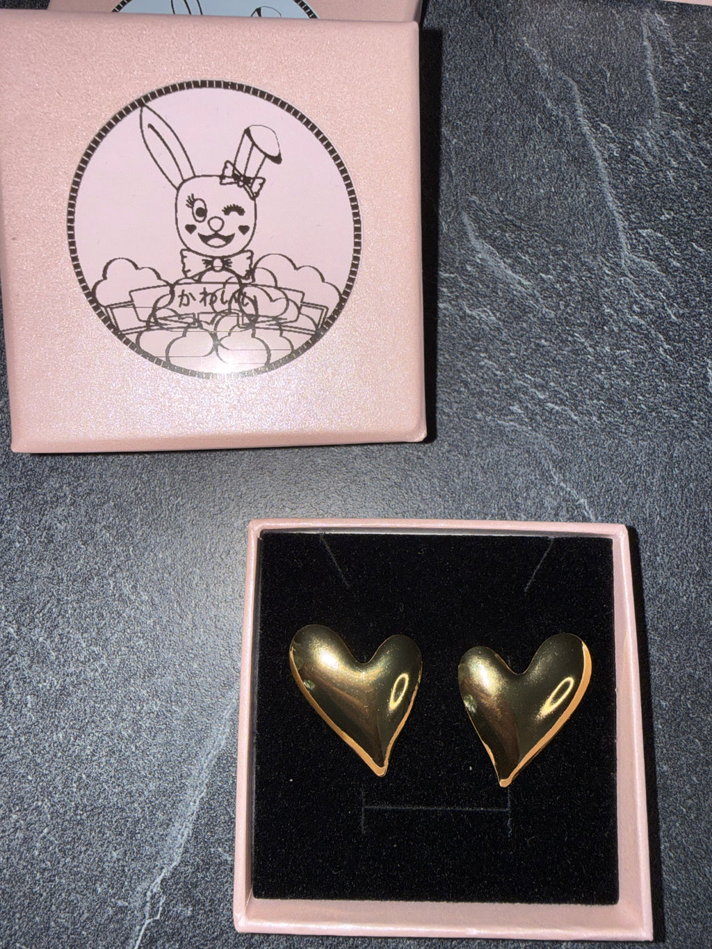 Gold-Tone Statement Earrings – Cute Stainless Steel Style Jewelry