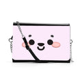 Kawaii Face Women’s Multifunctional Satchel – PU Leather Crossbody & Shoulder Bag | Cute & Versatile