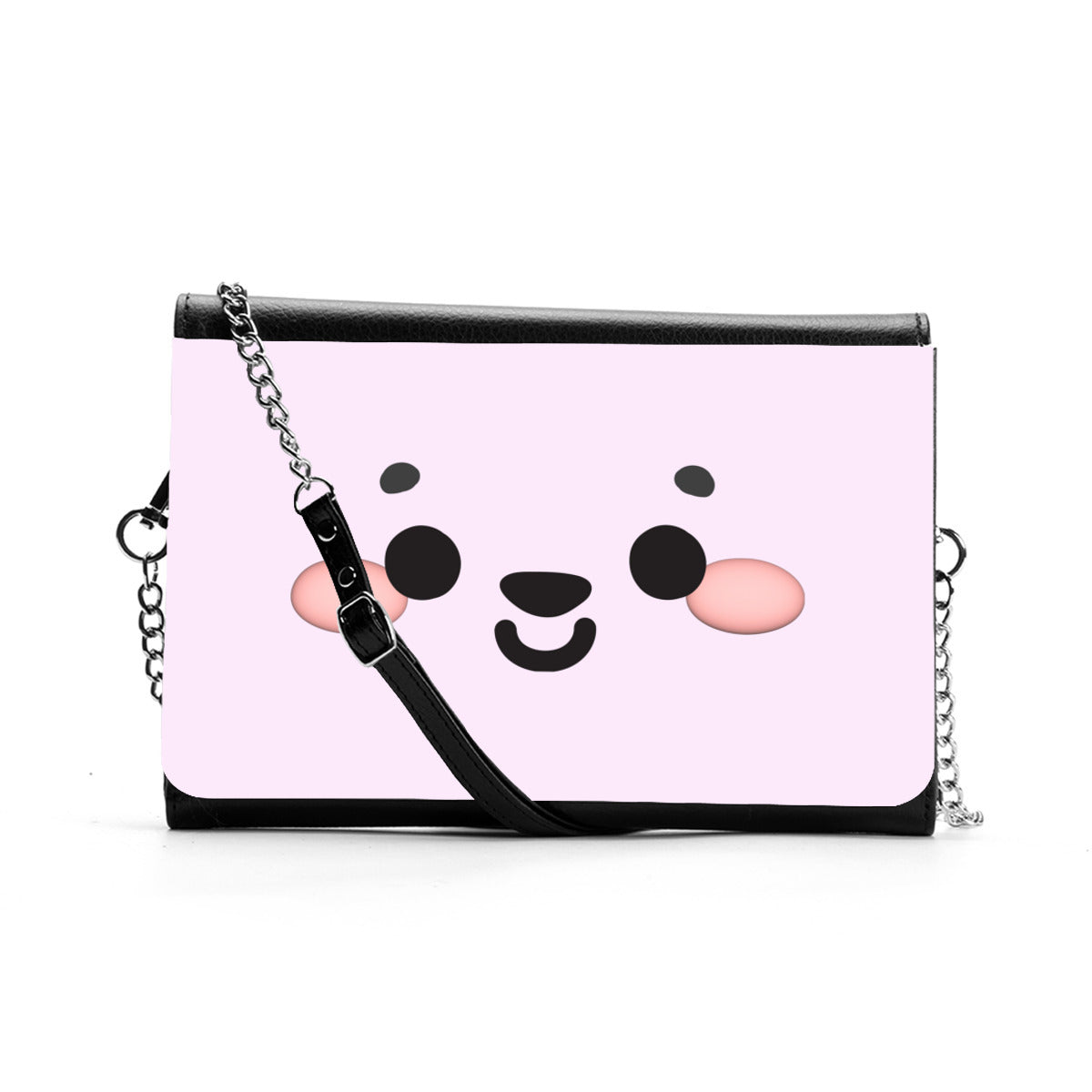Kawaii Face Women’s Multifunctional Satchel – PU Leather Crossbody & Shoulder Bag | Cute & Versatile