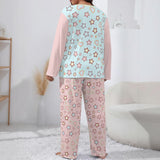 Pastel Star Pajama Set – Cute Pink Blue Loungewear Set