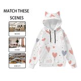 Kawaii Heaven Women's Cute Cat Ear Hoodie with Decorative Ears