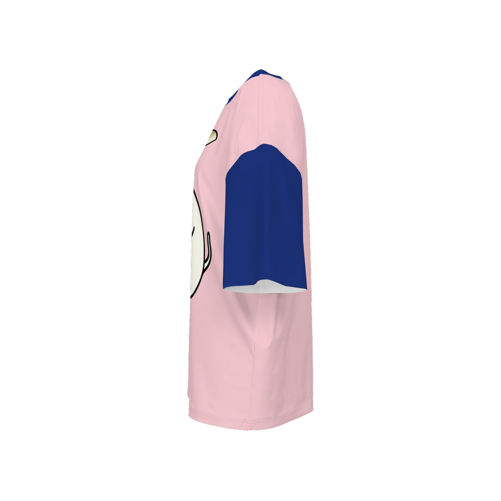 Kawaii Pig Women's Oversized Short-Sleeve T-Shirt-Heavyweight 225g