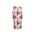 Roses and Ribbons Women's Back Split Pencil Skirt-Heavy Knit