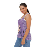 Otaku Blossom Women's Tank Top - Anime Flower Sleeveless Shirt - Japanese Cherry Blossom Tee - Kawaii Graphic Camisole