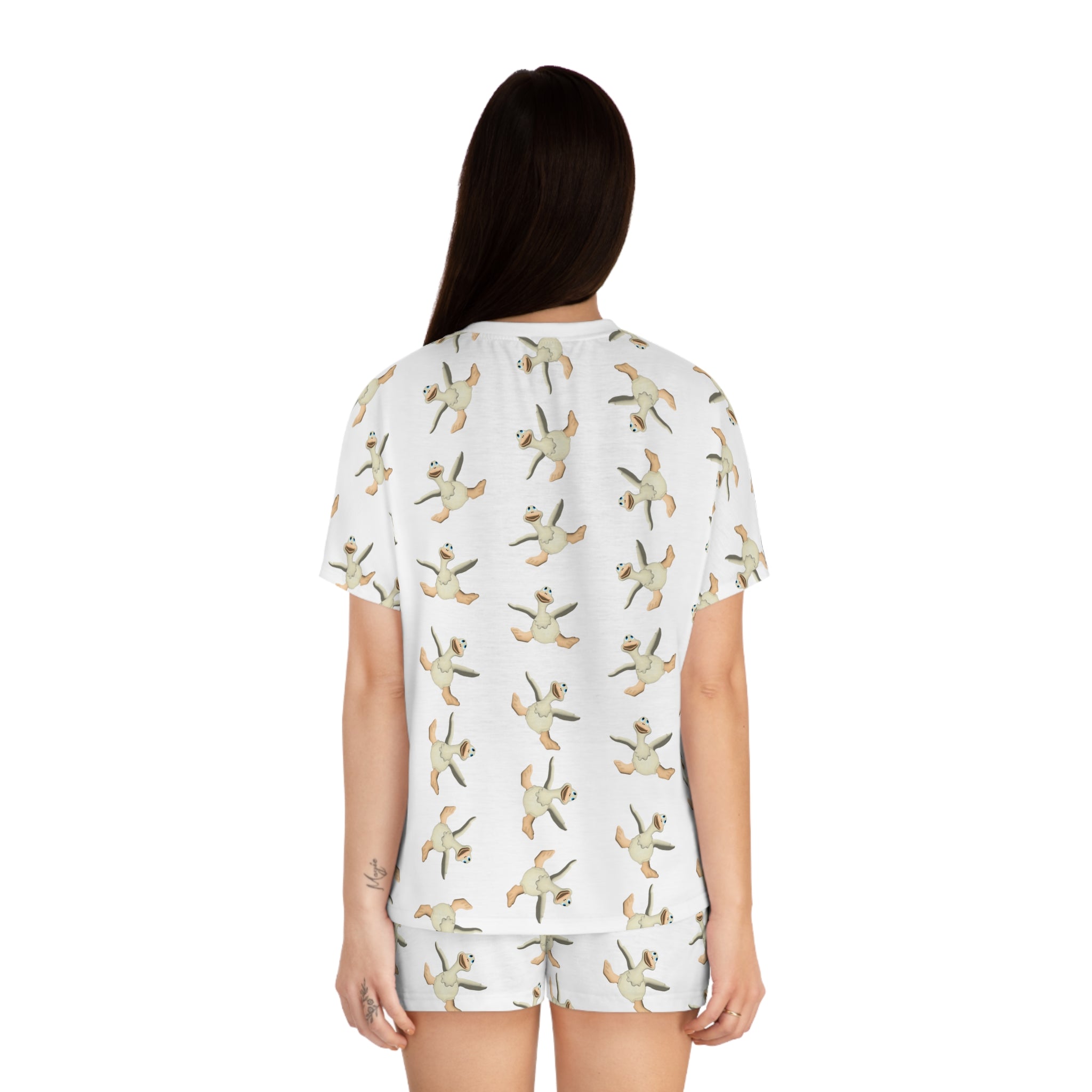 Kawaii Duck Pajama Set - Women's Pajamas - Cute Lounge Wear - Duck Print Sleepwear
