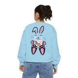 Kawaii Rabbit Face Unisex Sweatshirt, Self Love Club, Cute Jumper, Pastel Bunny Shirt, Cozy Pullover, Gift for Rabbit Lovers