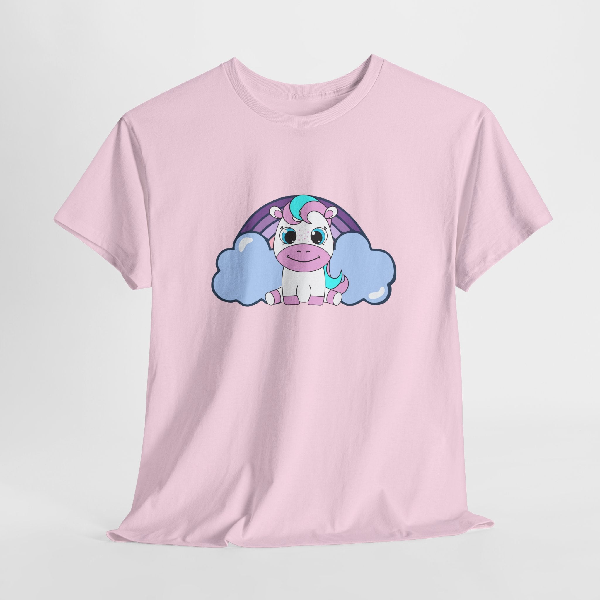 Kawaii Pony T-Shirt - Cute Horse Graphic Tee, Animal Lover Gift - Pastel Colors Shirt